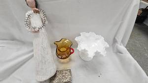 Willow Tree Angel  and Glassware