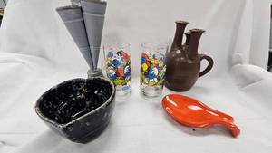 Smurf Glasses and Vintage Vases