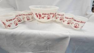 Hazel Atlas Tom & Jerry Punch Set