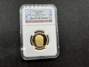 lot 27 image: Tenth President John Tyler 2009 S PF69 Ultra Cameo