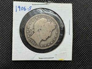 lot 35 image: 1906 S Barber Half Dollar