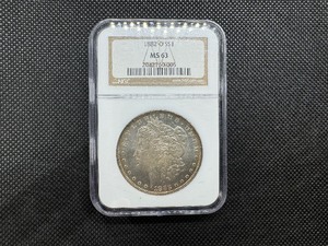 lot 6 image: 1882-O Morgan Silver Dollar NGC MS 63