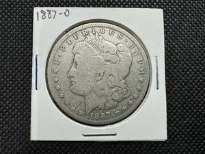 lot 12 image: 1887-O Morgan Silver Dollar