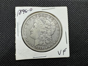 lot 17 image: 1896-O Morgan Silver Dollar marked VF when purchased
