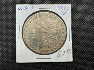 lot 18 image: 1897-S Morgan Silver Dollar Marked XF when purchased