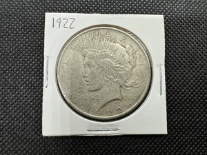 lot 23 image: 1922 Peace Dollar