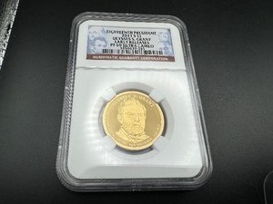 lot 48 image: 18th President 2011 S 1 Dollar Ulysses S Grant Early Releases NGC PF 69 Ultra Cameo