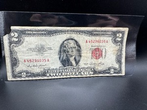 lot 51 image: 1953 Red Seal Two Dollar Bill