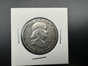 lot 54 image: 1953 Silver Franklin Half Dollar