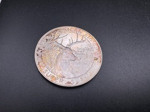 lot 64 image: North American Hunting Club Big Game Super Slam White Tailed Deer 1 Oz. Fine Silver Round