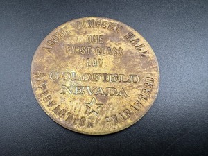 lot 65 image: Adobe Concert Hall Goldfield Nevada Brothel Token