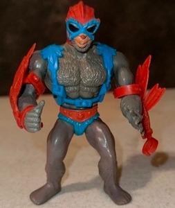 lot 34 image: Vintage Masters Of The Universe, Figure He Man MOTU, Stratos, Red Wings COMPLETE 