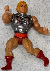 lot 64 image: VINTAGE 1983 MOTU BATTLE ARMOR HE-MAN WITH AXE LOOSE FIGURE 