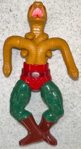 lot 98 image: VTG 1985 Mattel King Hiss He-Man Masters of the Universe MOTU Figure Vintage