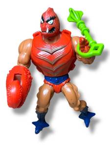 lot 68 image: Vintage CLAWFUL Masters of the Universe MOTU He-Man figure Mattel 1984 COMPLETE