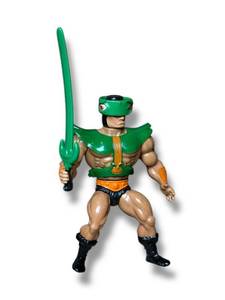 lot 17 image: Vintage MOTU 1981 He-Man Tri Klops Triclops Masters Of The Universe w Armor Belt