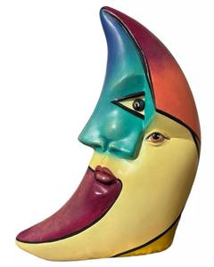 lot 108 image: Alexander Flores Moon Ceramic Mexican Contemporary Sculpture Singed 53200