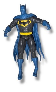 lot 122 image: Vintage Batman Action Figure  Blue & Black Suit  Collectible DC Comics Toy
