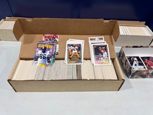 lot 8 image: Huge Lot of Vintage Sports Cards Baseball Football Basketball Hockey Boxed Soccer Some Old Some New