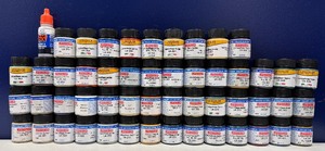 lot 9 image: Lot of 44 Lifecolor Acrylic Model Paints  AK Wood Base - Military Colors
