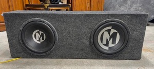 lot 169 image: Memphis Car Audio Dual 12 Subwoofers in Ported Box - Deep Bass Power