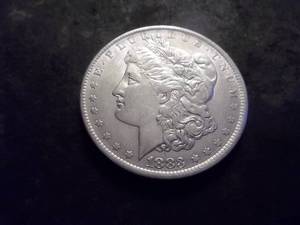 1883 O Morgan Silver Dollar