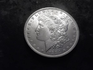 1884 O Morgan Silver Dollar