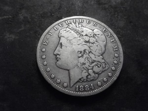 1884 S Morgan Silver Dollar