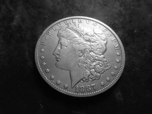 1887 O Morgan Silver Dollar