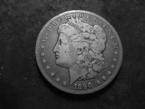 1890 CC Morgan Silver Dollar