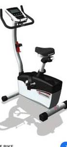 lot 9 image: Schwinn Upright Stationary Bike Model 126 (Used, like New)