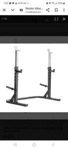 lot 20 image: Weider Attack Series Olympic Squat Rack (New and in the original box)