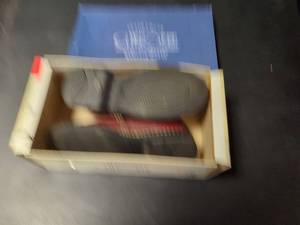 lot 16 image: Pair of Black and Red Sneakers - Size Unknown
