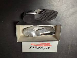 lot 49 image: Aerosoles Old Silver Ballet Flats Size 6.5 in Original Box