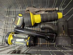 lot 57 image: Mixed Lot of Hand Tools and Flashlights Including Clamps and Visor