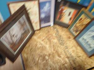 lot 63 image: Collection of 7 Framed Art Pieces - Assorted Nature and Scenic Themes