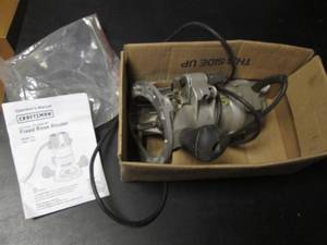 lot 78 image: CRAFTSMAN 9.5 Amp 1 Peak HP Fixed Base Router with Operators Manual