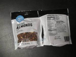 lot 80 image: Salted Almonds 12 oz (1 lb) 2 Bags