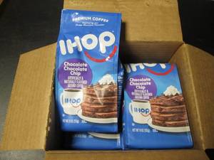 lot 85 image: Set of 6 IHOP Chocolate Chocolate Chip Premium Coffee Ground Packs
