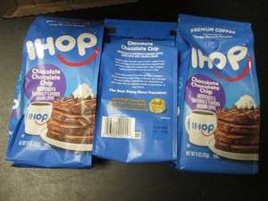 lot 90 image: Set of 3 IHOP Chocolate Chip Coffee Bags - 100% Arabica Beans