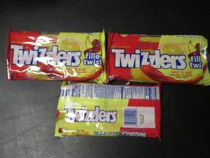 lot 97 image: Variety Pack of Twizzlers Filled Twists - Sweet & Sour (3 Packs)