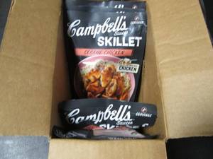 lot 123 image: Campbells Skillet Sauce - Sesame Chicken (Set of 6 Pouches)