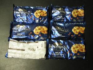 lot 125 image: Set of 6 Ghirardelli Milk Chocolate Chips - 11.5 oz each