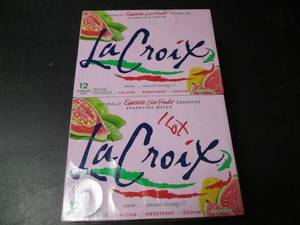 lot 135 image: Lot of 2 Boxes La Croix Guava Sparkling Water - 12 Cans Each
