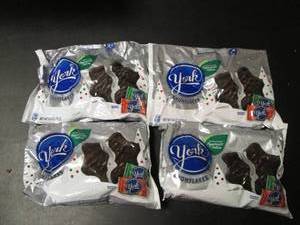 lot 153 image: Set of 4 York Peppermint Patties Snowflakes - 9.6 oz Each
