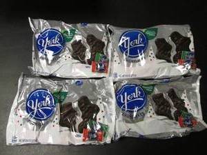 lot 154 image: Set of 4 York Snowflakes Chocolate Mint Treats - 9.6 oz Each