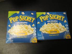 lot 171 image: Pop-Secret 100 Calorie Butter Microwave Popcorn - Set of 2 Snack Size Boxes