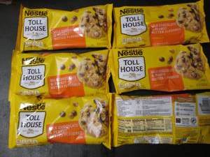 lot 178 image: Set of 6 Nestle Toll House Milk Chocolate & Peanut Butter Flavored Cookie Morsels