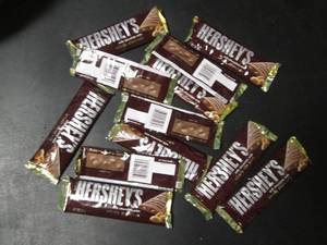 lot 189 image: Collection of 12 Hersheys Milk Chocolate with Whole Almonds Bars