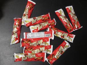 lot 191 image: Assorted Original Pecan Turtles - Pack of 12 Individually Wrapped Candies